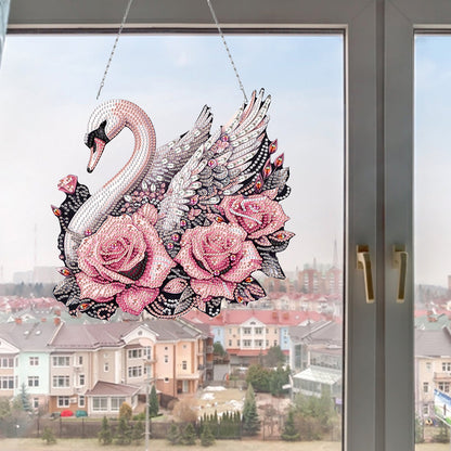 Acrylic Special Shape Animals Diamond Painting Ornaments for Garden Window Decor