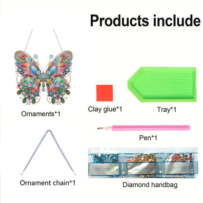Acrylic Special Shape Animals Diamond Painting Ornaments for Garden Window Decor
