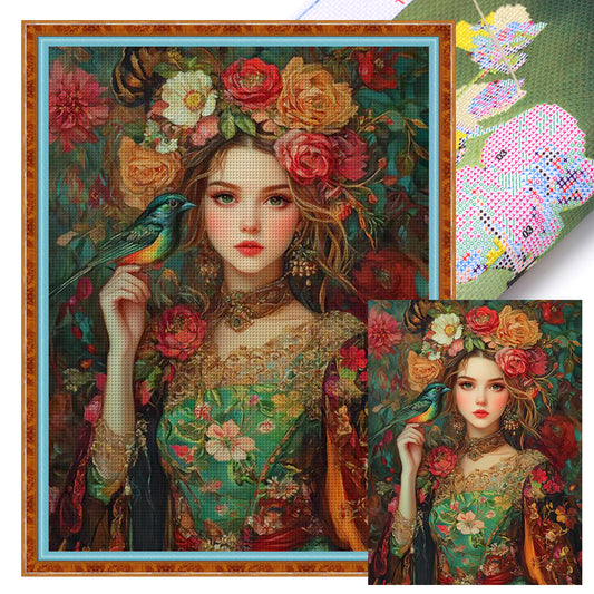 Classical Beauty - 11CT Stamped Cross Stitch 45*60CM