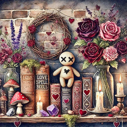 Love Spell - Full AB Round Drill Diamond Painting 40*40CM