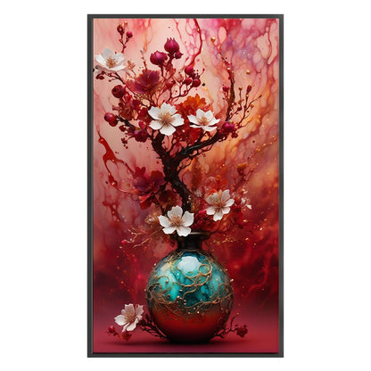 Vase - 11CT Stamped Cross Stitch 40*70CM