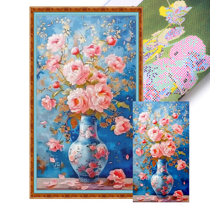 Vase - 11CT Stamped Cross Stitch 40*70CM