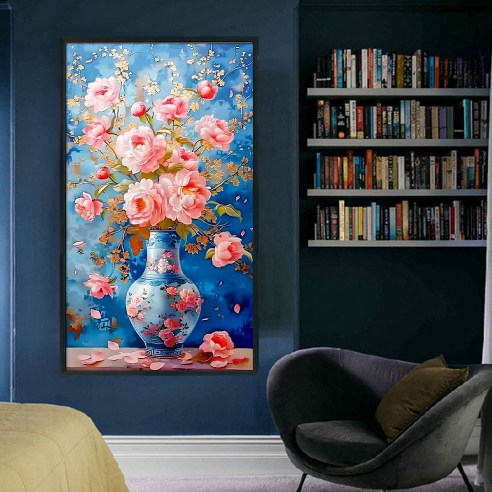 Vase - 11CT Stamped Cross Stitch 40*70CM