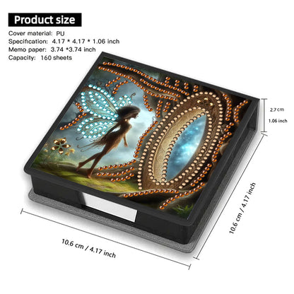 Leather 5D Diamond Painting Kit Note Box Diamond Art Notepad Box for Home Office