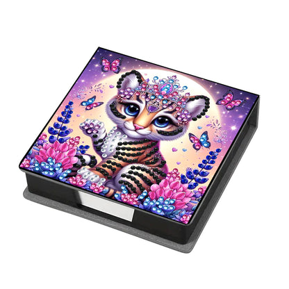 Leather 5D Diamond Painting Kit Note Box Diamond Art Notepad Box for Home Office