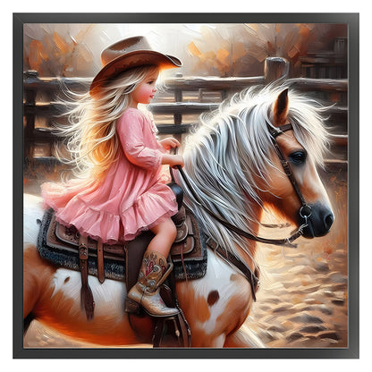 Lovely Girls - 11CT Stamped Cross Stitch 40*40CM