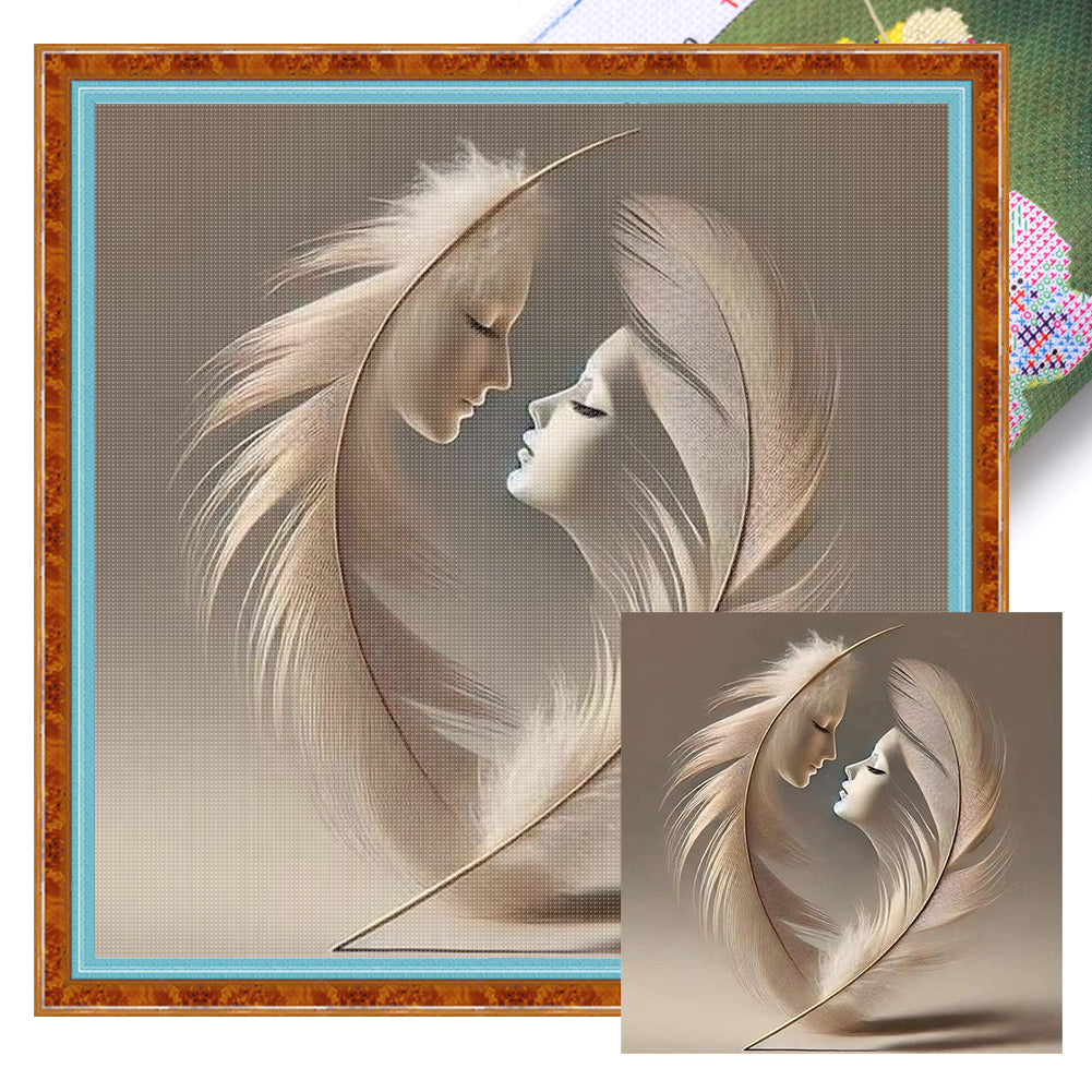 Love Dancers - 11CT Stamped Cross Stitch 45*45CM
