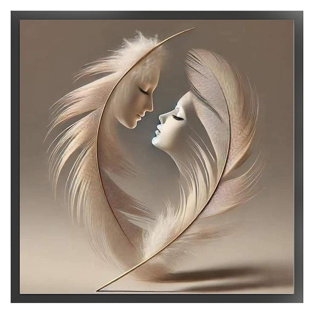 Love Dancers - 11CT Stamped Cross Stitch 45*45CM