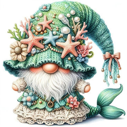 Mermaid Gnomes - 11CT Stamped Cross Stitch 40*40CM