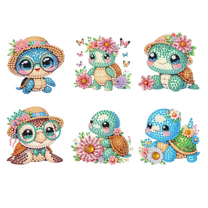 6Pcs Diamond Painting Refrigerator Magnets Diamond Art Kits for Adults Beginners