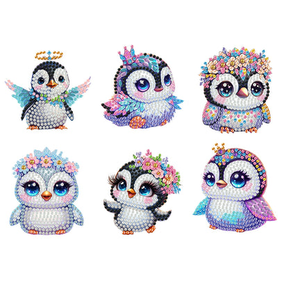 6Pcs Diamond Painting Refrigerator Magnets Diamond Art Kits for Adults Beginners