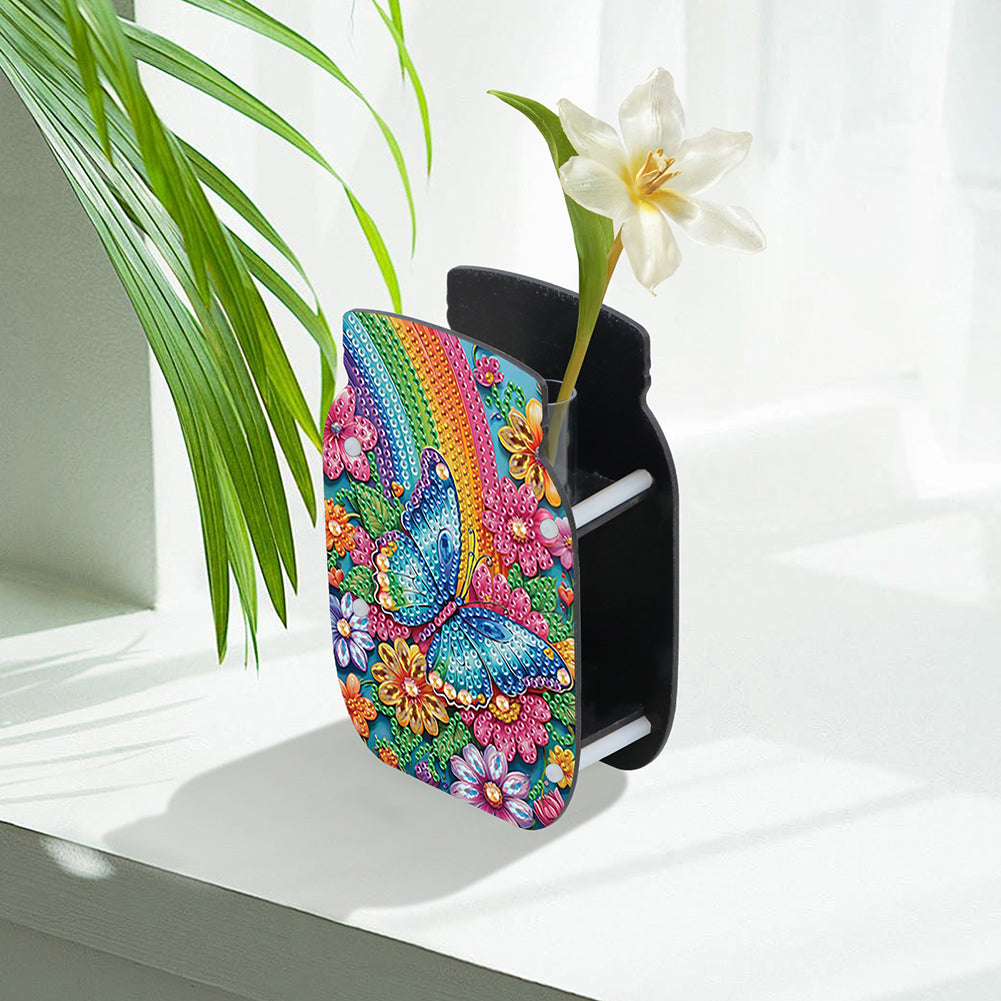 Dog Acrylic Double Sided Special Shape Diamond Painting Vase Bedroom Table Decor