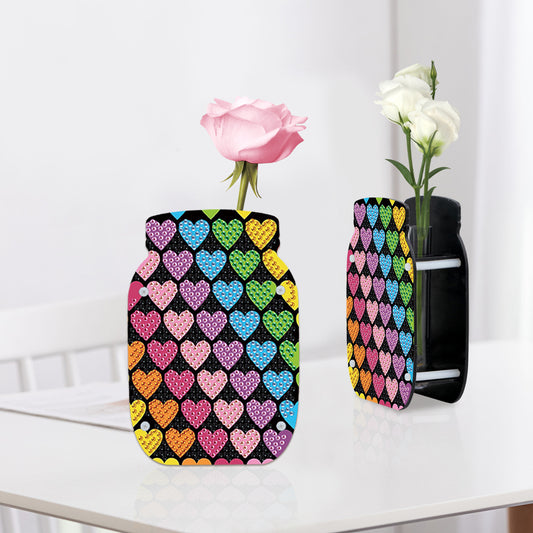 Dog Acrylic Double Sided Special Shape Diamond Painting Vase Bedroom Table Decor