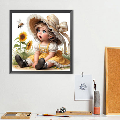 Cute Child - Full Round Drill Diamond Painting 40*40CM