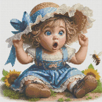 Cute Child - Full Round Drill Diamond Painting 40*40CM