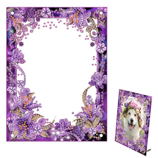Special Shape Flower Table Top Diamond Painting Frame Kits for Home Office Decor