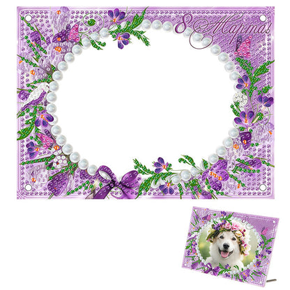 Special Shape Flower Table Top Diamond Painting Frame Kits for Home Office Decor