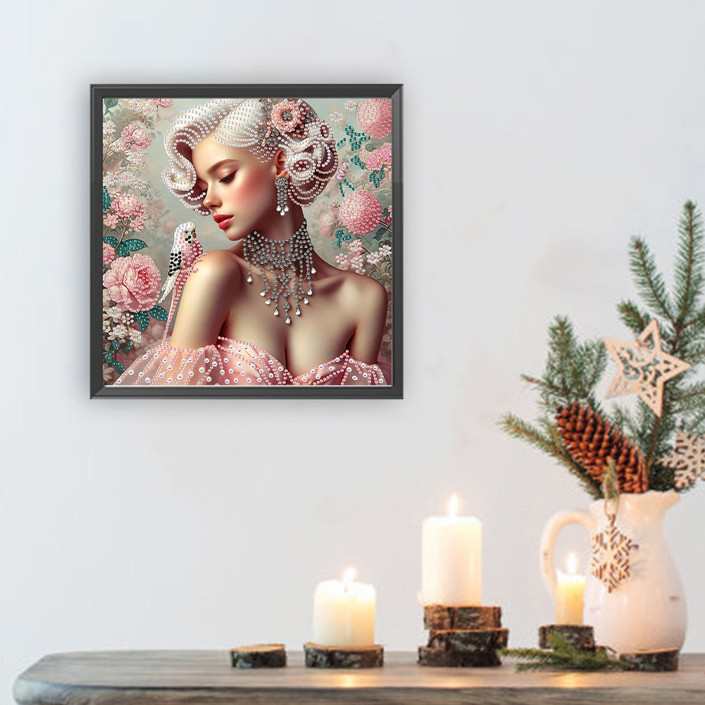 Lady Beauty - Special Shaped Drill Diamond Painting 30*30CM