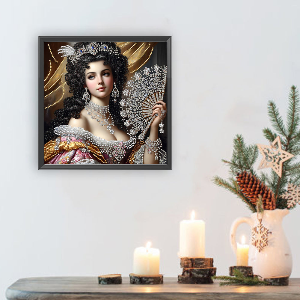 Lady Beauty - Special Shaped Drill Diamond Painting 30*30CM