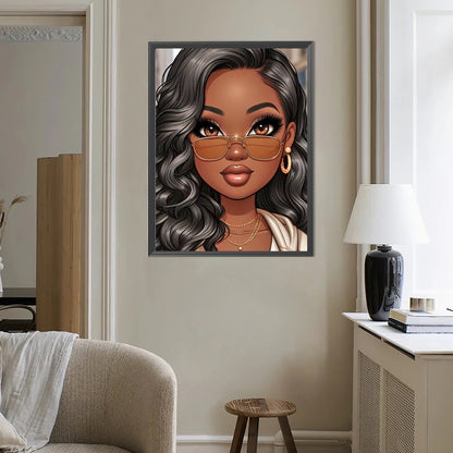 Girl - Full Round Drill Diamond Painting 40*50CM