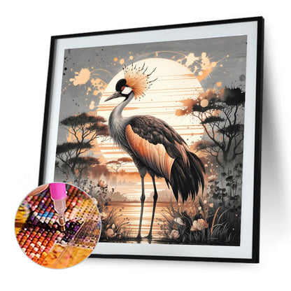 Crane - Full Round Drill Diamond Painting 40*40CM