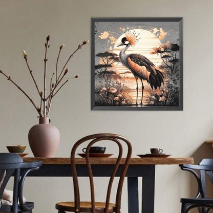 Crane - Full Round Drill Diamond Painting 40*40CM