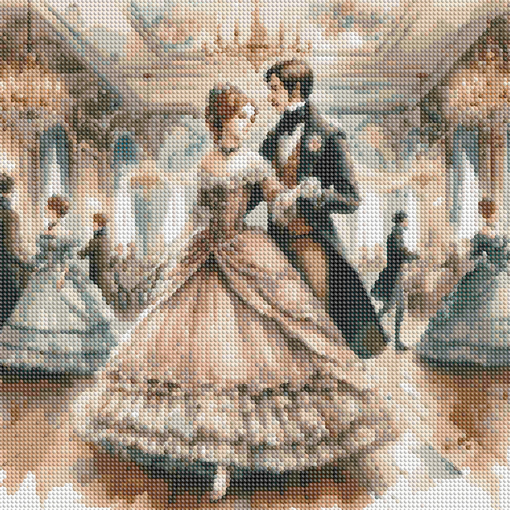 Victorian Beauty - Full Round Drill Diamond Painting 40*40CM