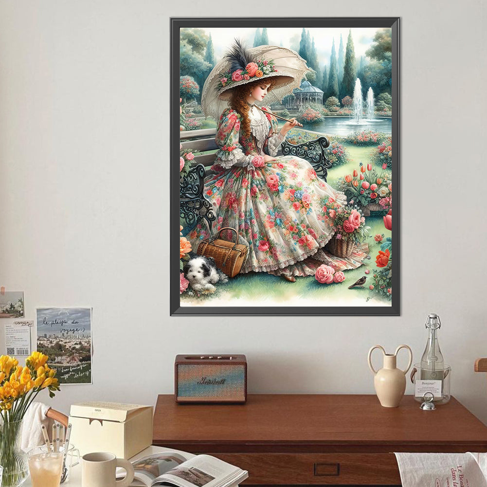 Victorian Beauty - Full Round Drill Diamond Painting 40*50CM