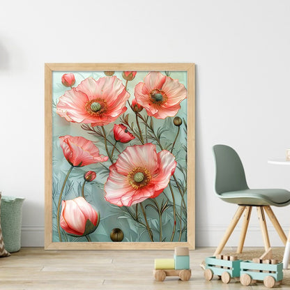 Poppy - 11CT Stamped Cross Stitch 40*50CM