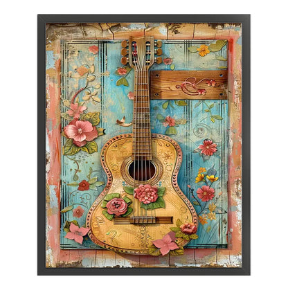 Guitar - 11CT Stamped Cross Stitch 40*50CM