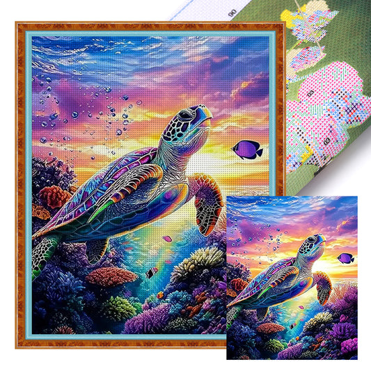 Turtle - 11CT Stamped Cross Stitch 40*50CM