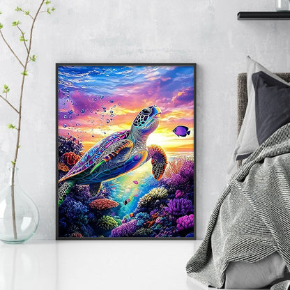 Turtle - 11CT Stamped Cross Stitch 40*50CM