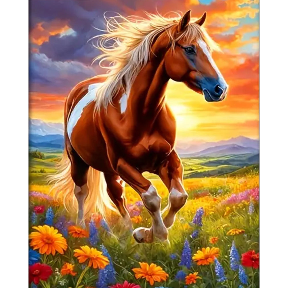 Horse - 11CT Stamped Cross Stitch 40*50CM