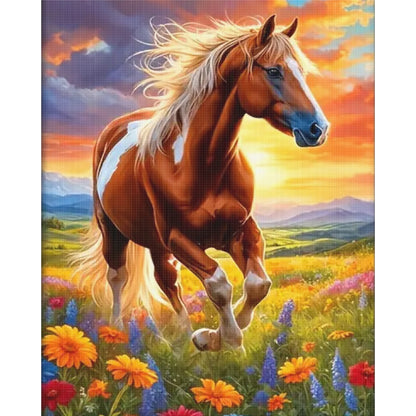Horse - 11CT Stamped Cross Stitch 40*50CM