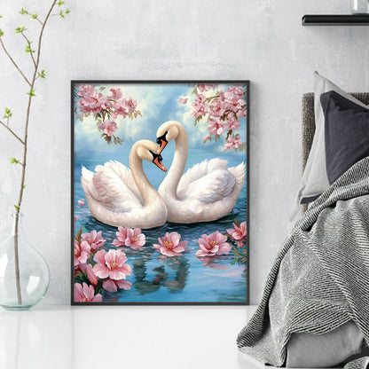 Swan - 11CT Stamped Cross Stitch 40*50CM