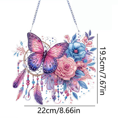Acrylic Special Shape Animals Diamond Painting Ornaments for Garden Window Decor