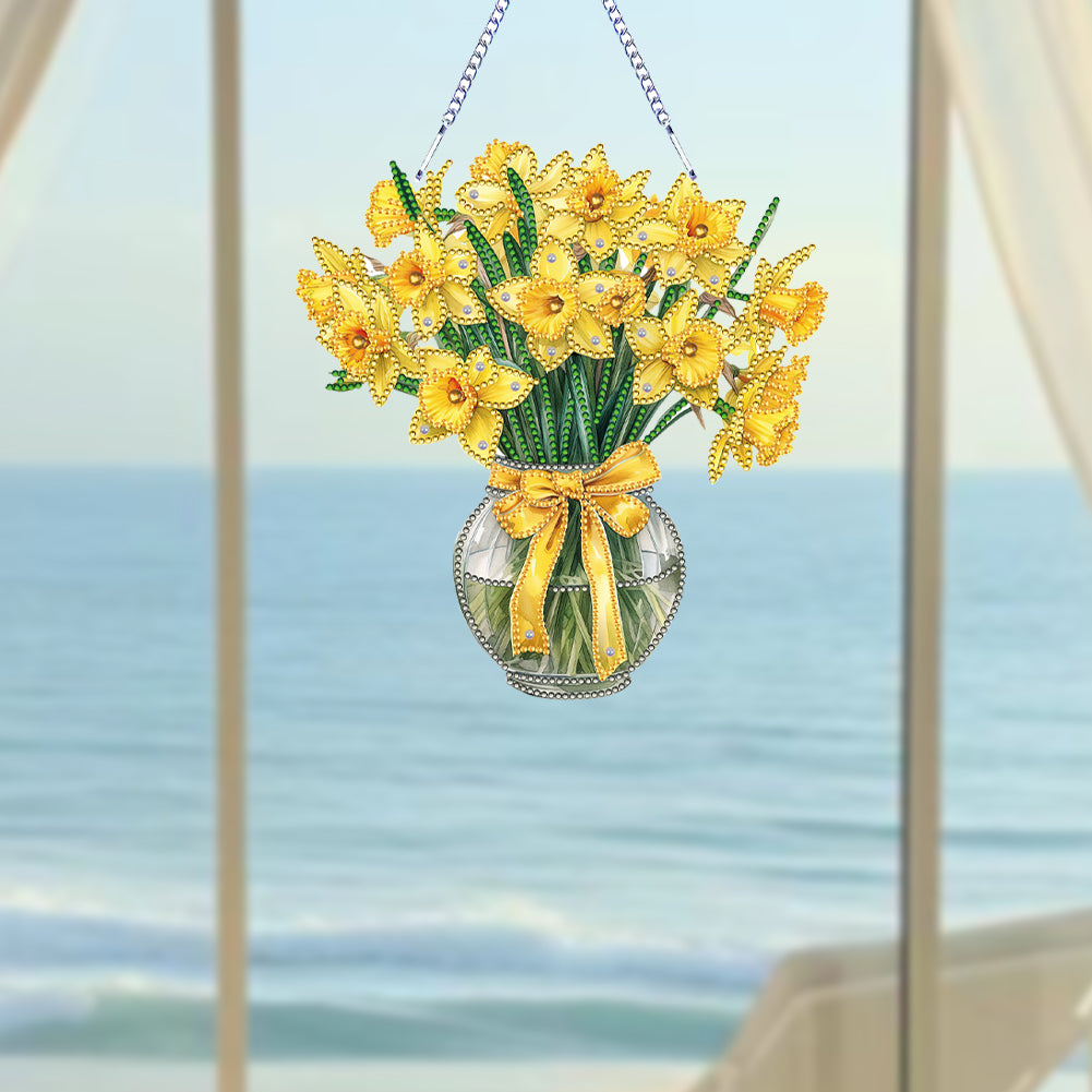 Acrylic Special Shape Animals Diamond Painting Ornaments for Garden Window Decor