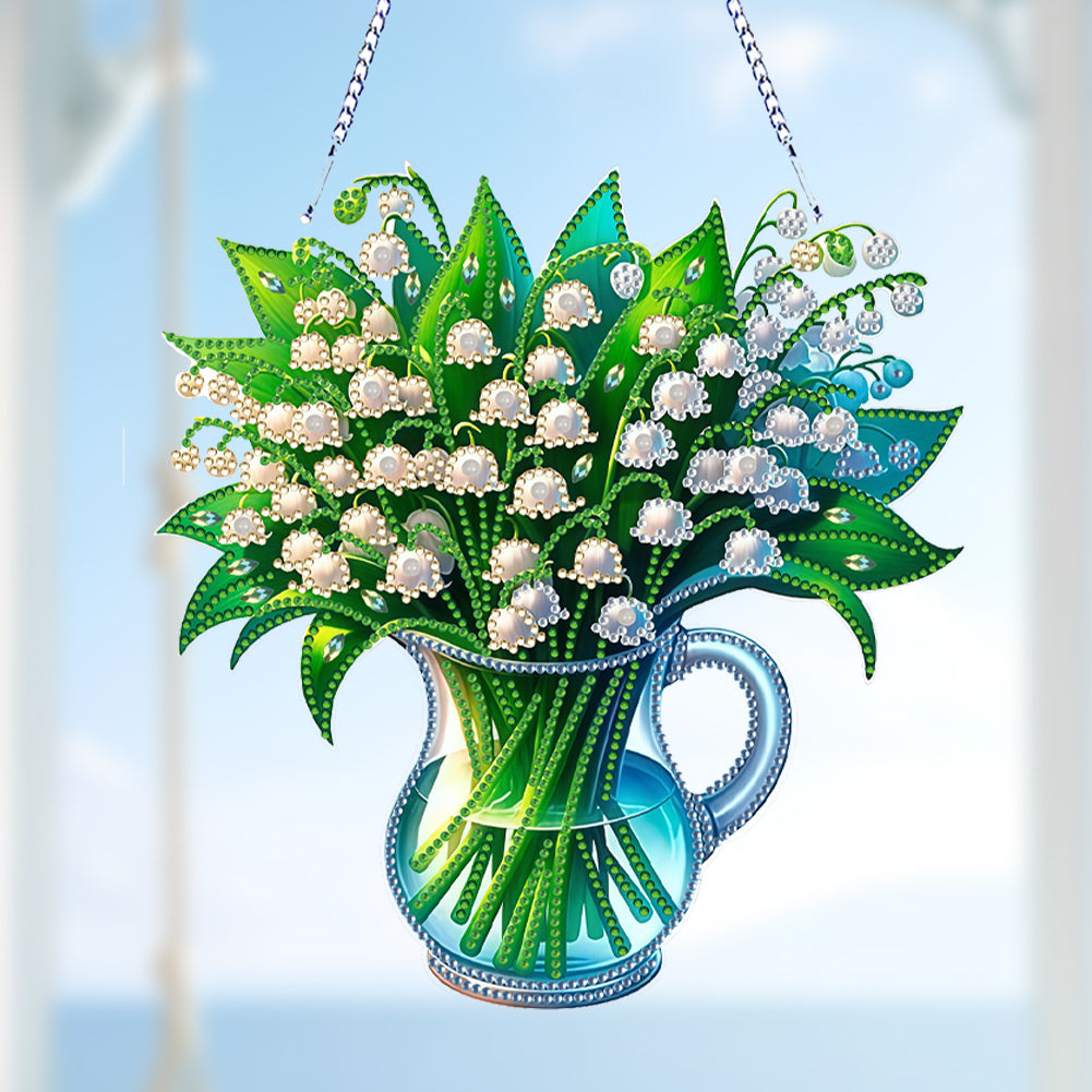 Acrylic Special Shape Animals Diamond Painting Ornaments for Garden Window Decor