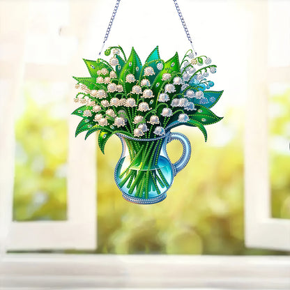 Acrylic Special Shape Animals Diamond Painting Ornaments for Garden Window Decor