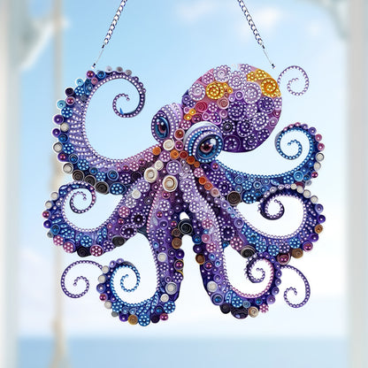 Acrylic Special Shape Animals Diamond Painting Ornaments for Garden Window Decor
