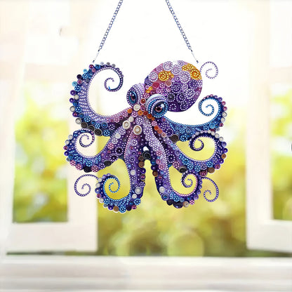 Acrylic Special Shape Animals Diamond Painting Ornaments for Garden Window Decor