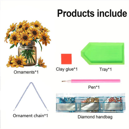 Acrylic Special Shape Animals Diamond Painting Ornaments for Garden Window Decor