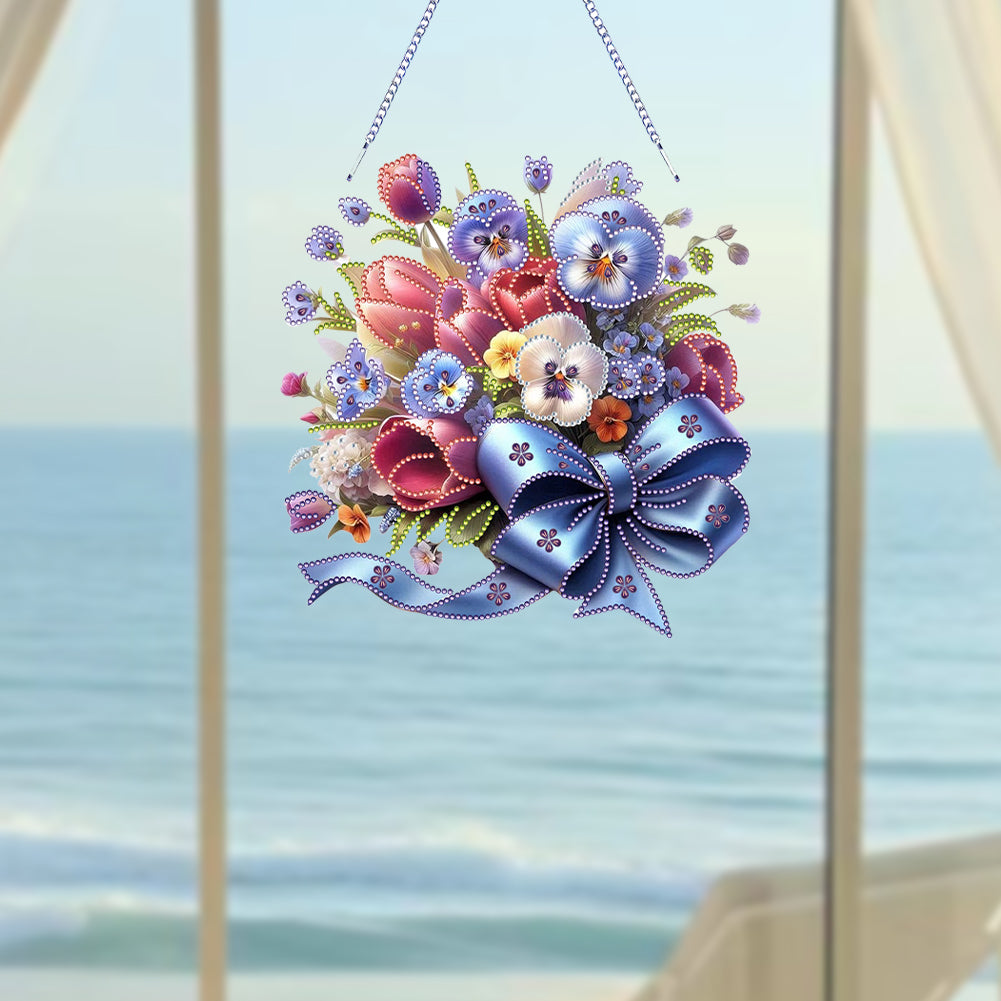 Acrylic Special Shape Animals Diamond Painting Ornaments for Garden Window Decor