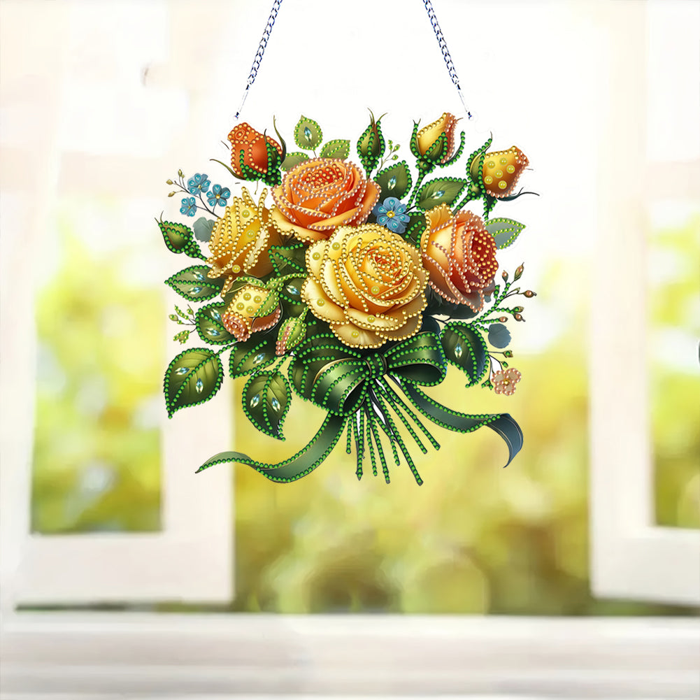 Acrylic Special Shape Animals Diamond Painting Ornaments for Garden Window Decor