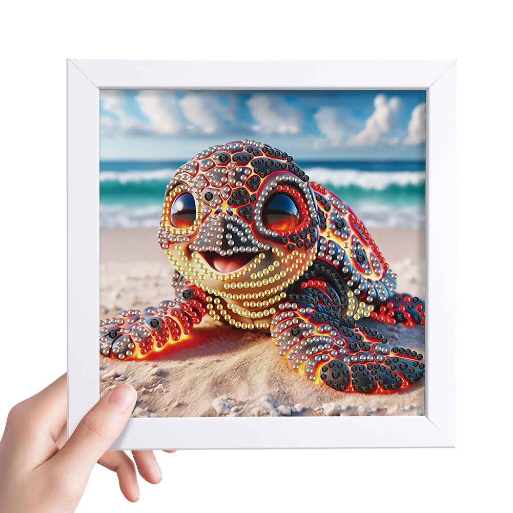 Sea Turtle - Special Shaped Drill Diamond Painting 15*15CM
