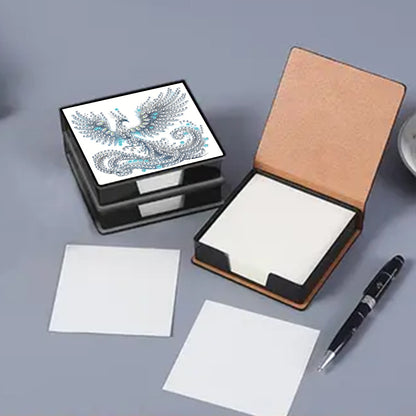 Leather 5D Diamond Painting Kit Note Box Diamond Art Notepad Box for Home Office