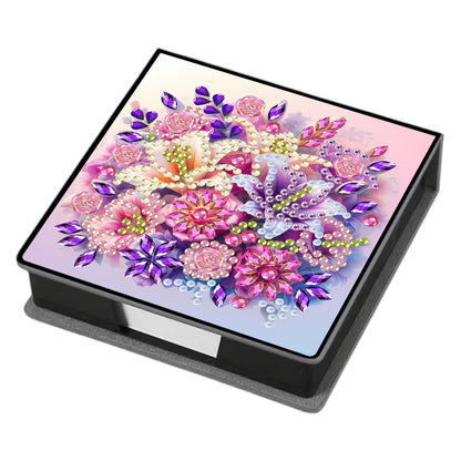 Leather 5D Diamond Painting Kit Note Box Diamond Art Notepad Box for Home Office
