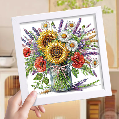 Butterfly Bouquet - Special Shaped Drill Diamond Painting 15*15CM