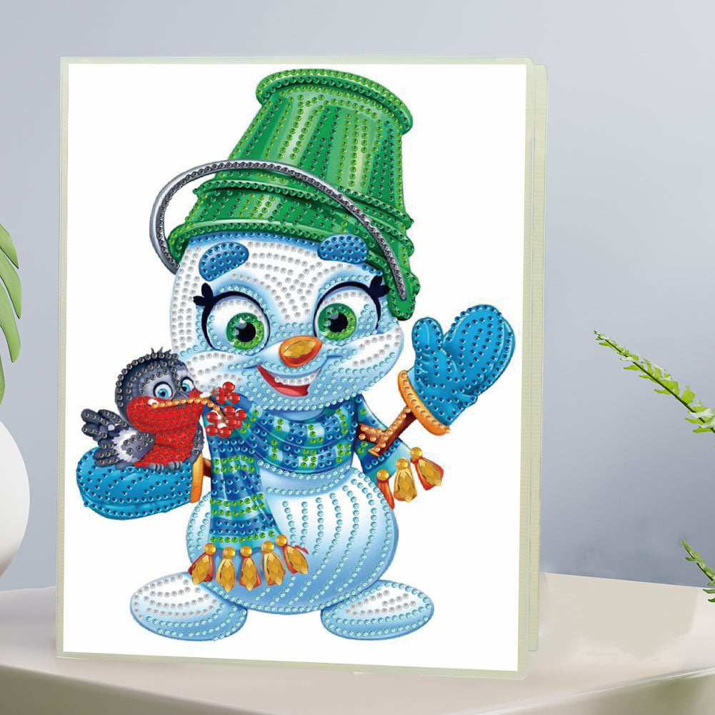 Snowman Special Shaped Diamond Painting Diary Book A5 Diamond Painting Notebooks