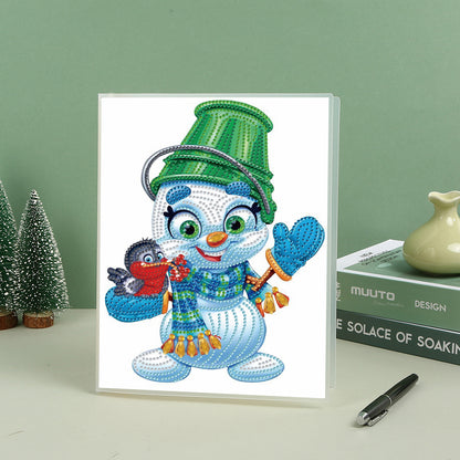 Snowman Special Shaped Diamond Painting Diary Book A5 Diamond Painting Notebooks
